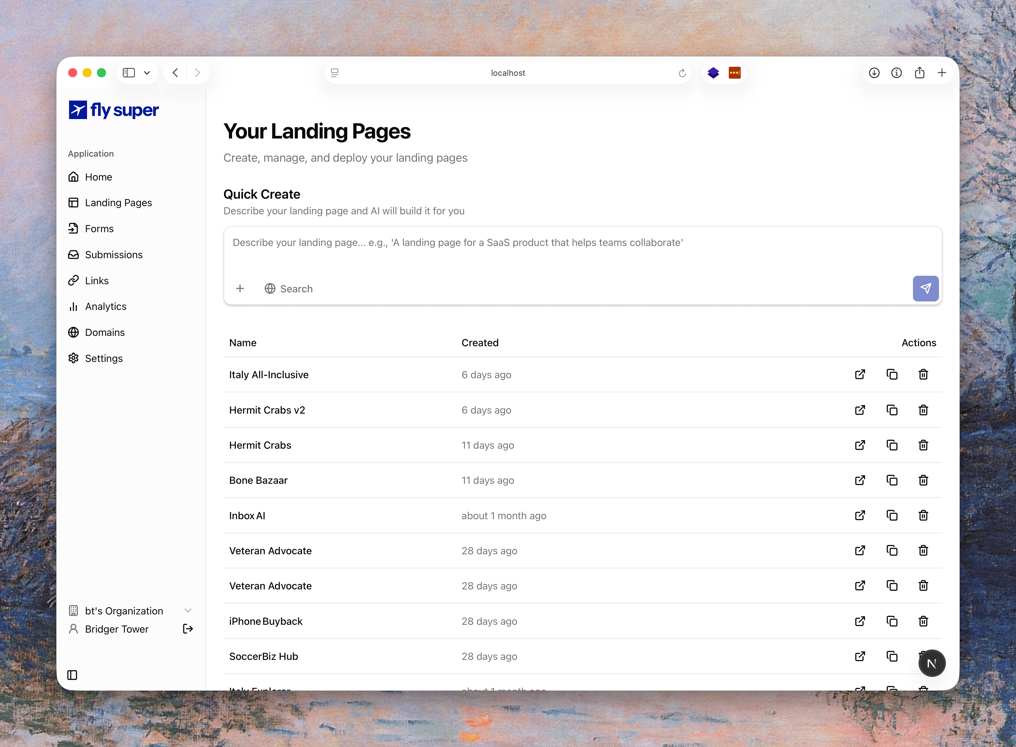 Landing Pages